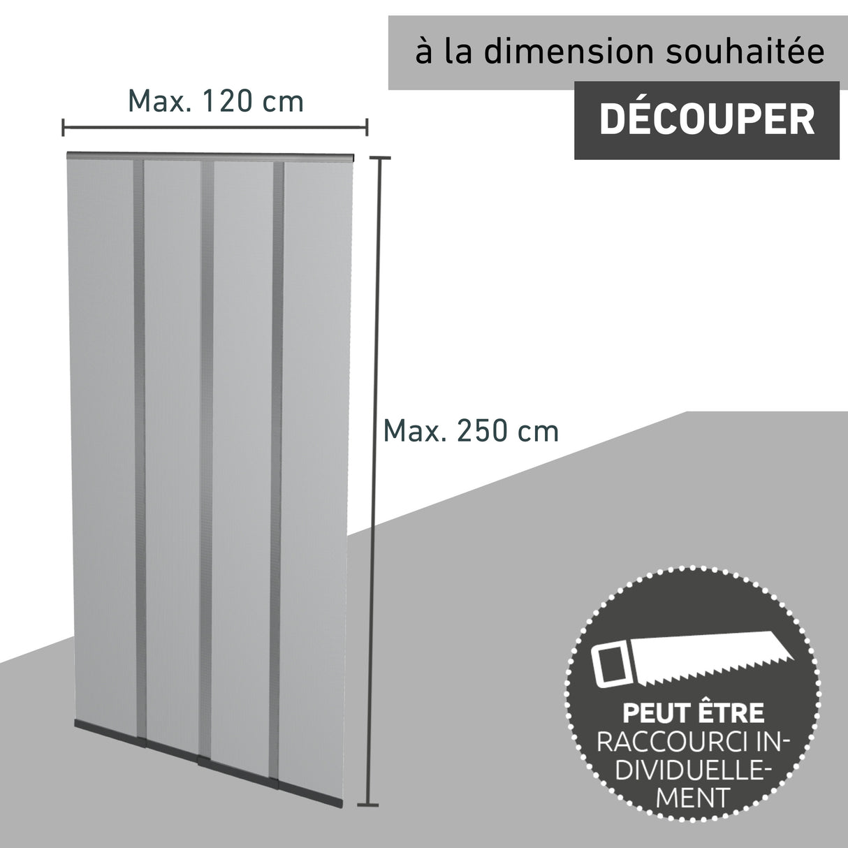 Rideau moustiquaire "télescopique"