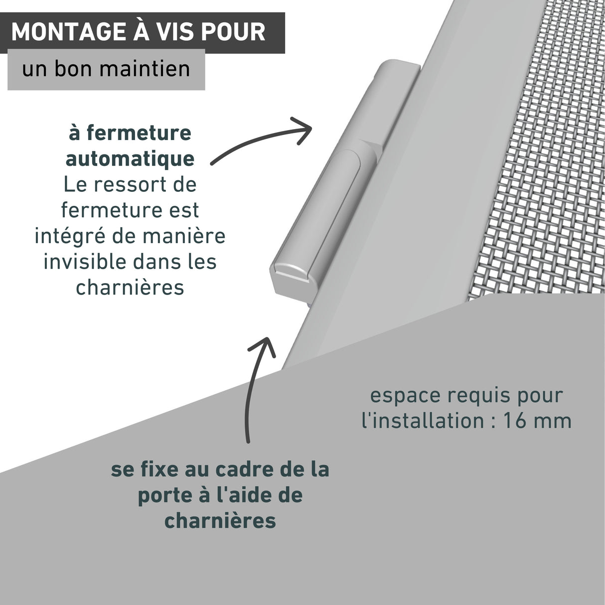 Cadre pour portes battantes RHINO SCREEN