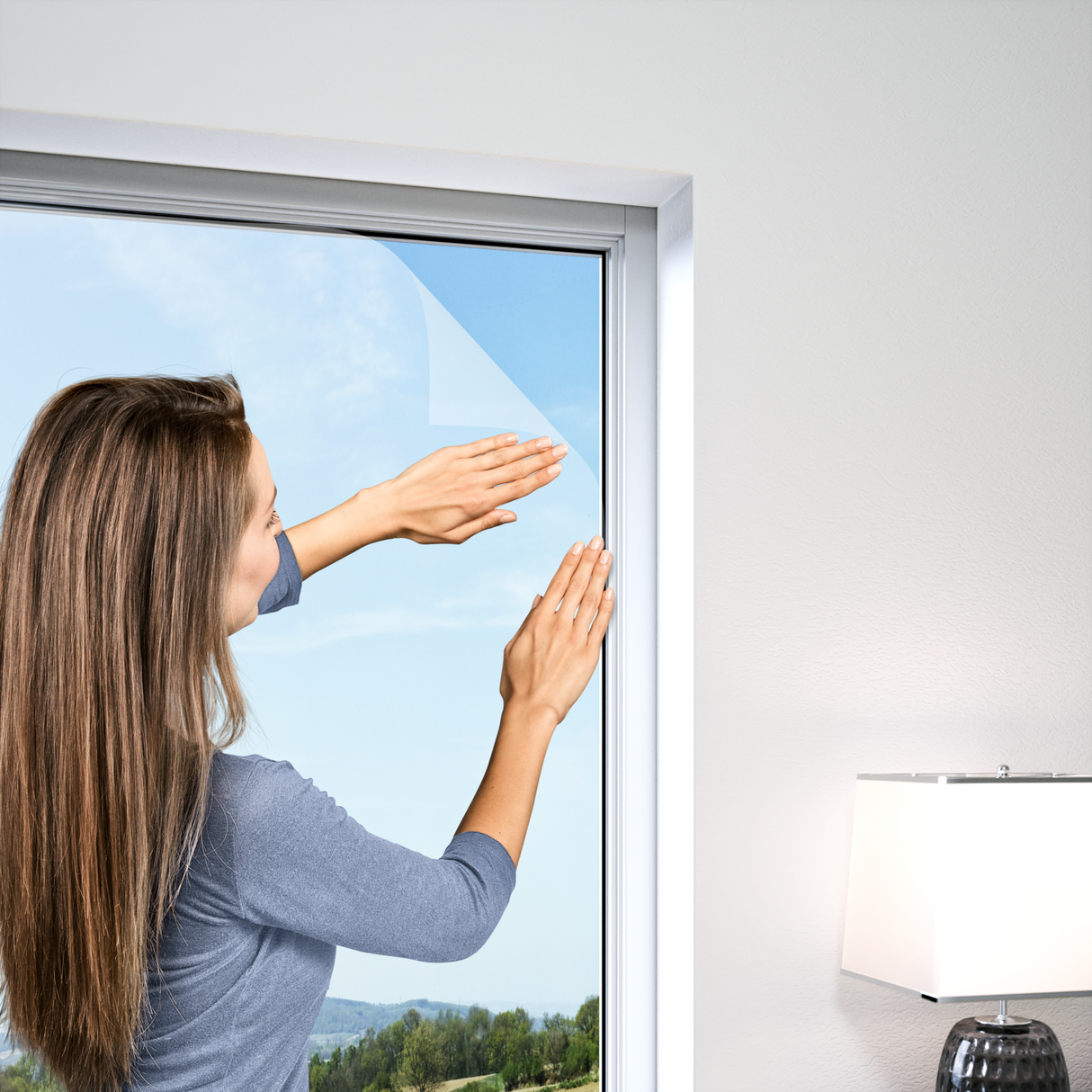 Klettband Fliegengitter für Fenster