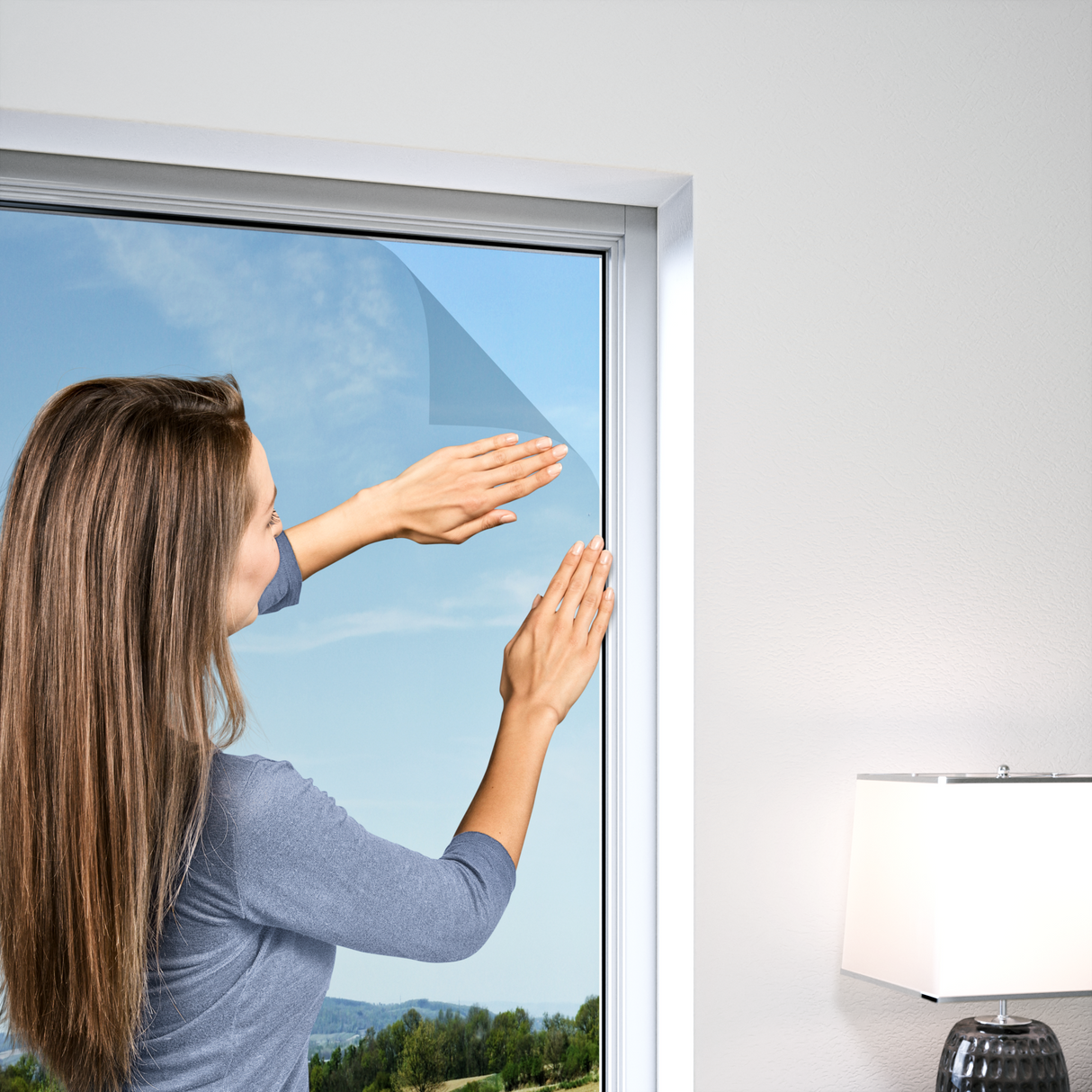 Klettband Fliegengitter für Fenster