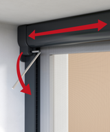 Fliegengitterrollo für Fenster nach Maß
