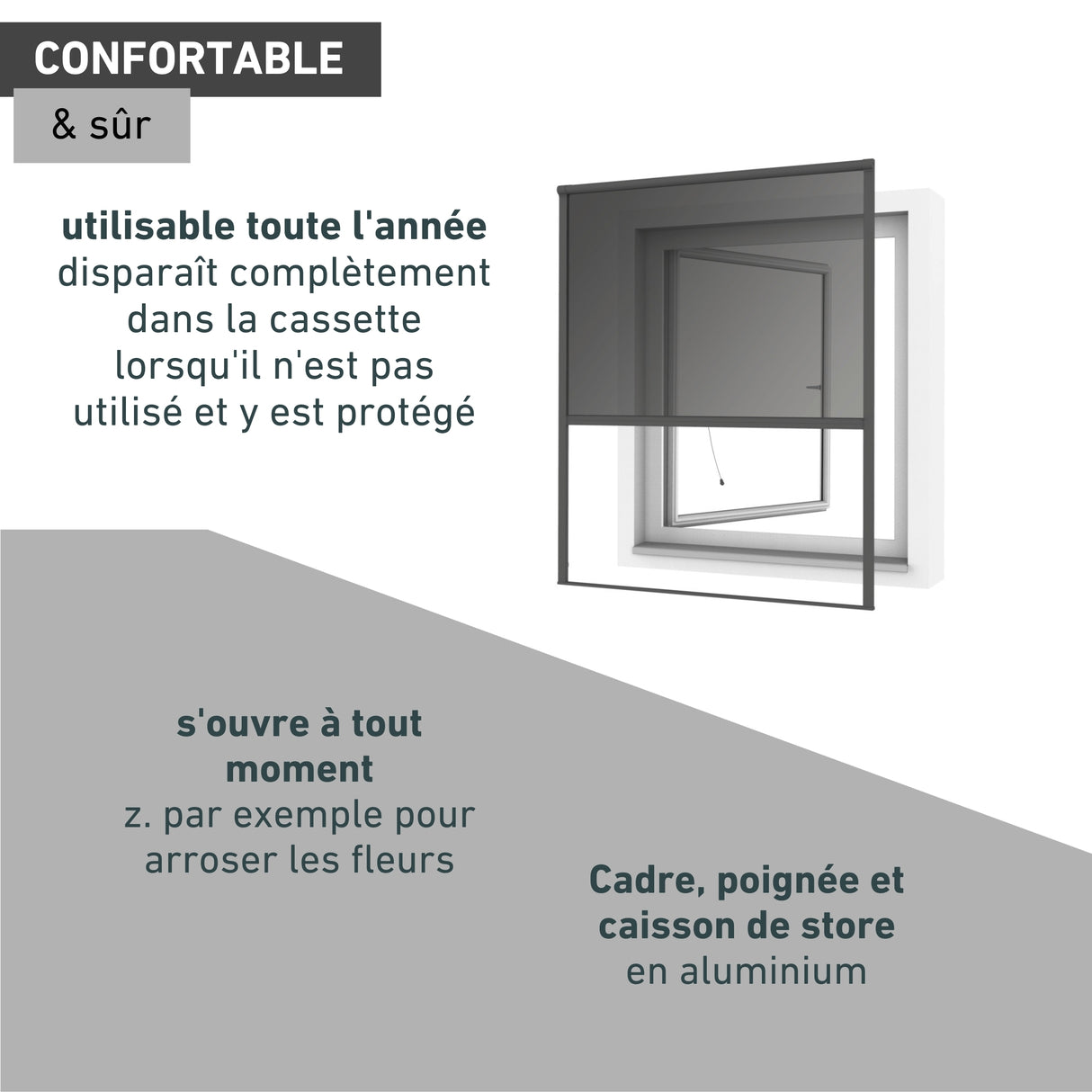 COOL Sonnenschutz Rollofenster zum Einhängen