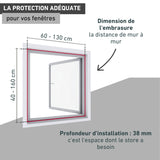 Store enrouleur pour fenêtres (PVC) BASIC