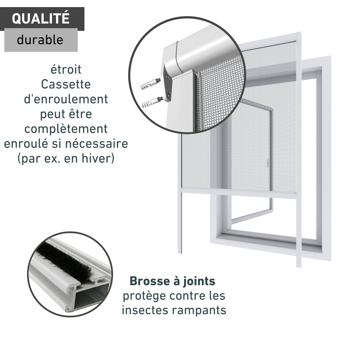 Store enrouleur pour fenêtres (PVC) BASIC