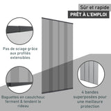 Rideau moustiquaire "télescopique"