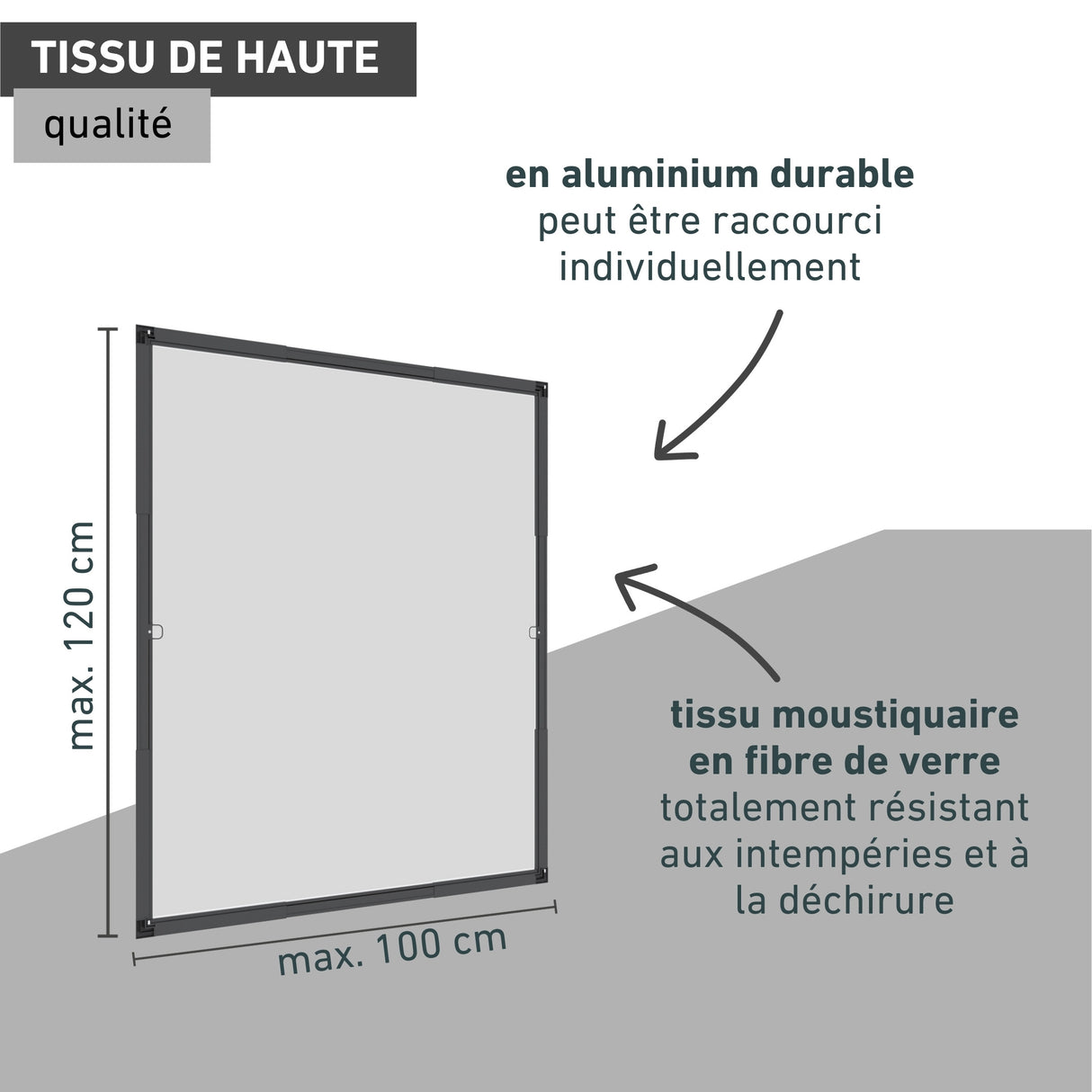 Cadre télescopique pour fenêtres