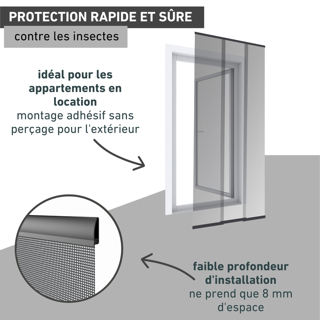 Rideau moustiquaire "EASY"