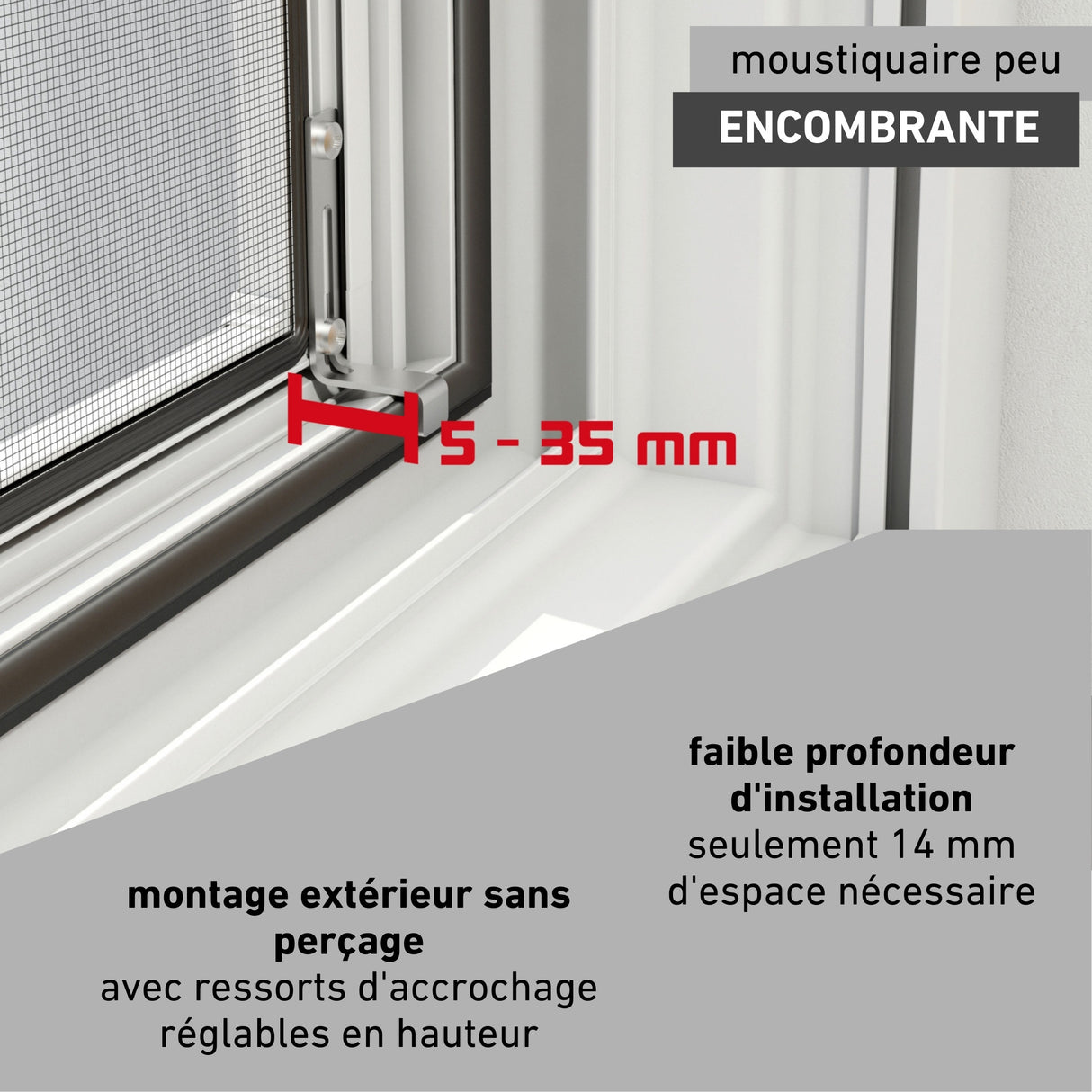 Insektenschutz Spannrahmen für Fenster
